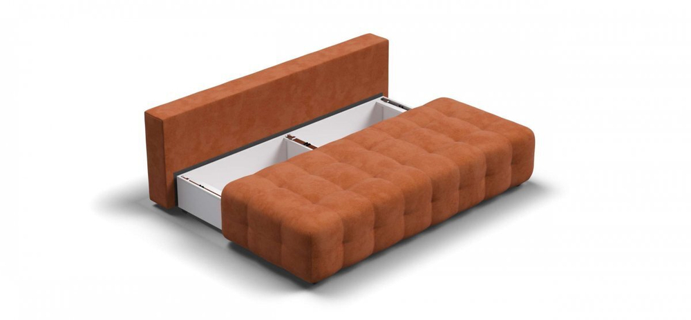 Диван Босс Мини Велюр Алькантара оранж