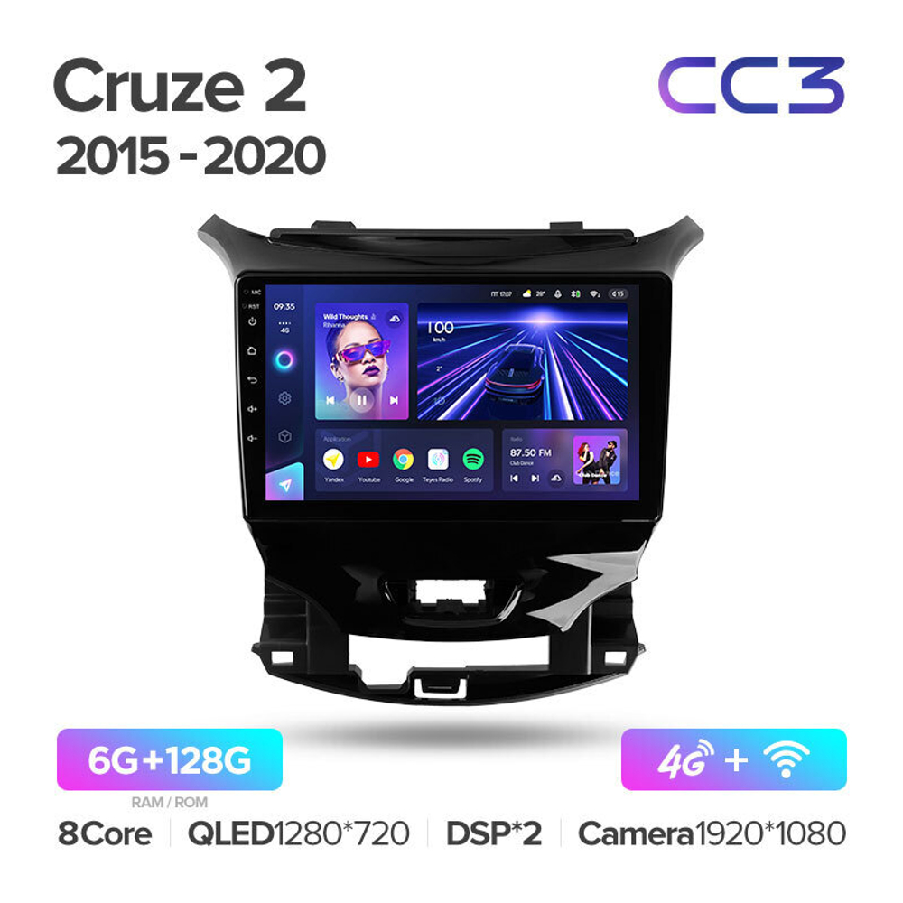 Teyes CC3 9" для Chevrolet Cruze 2015-2020