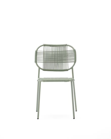 Уличный стул Talaier из шнура и оцинкованной бирюзовой стали