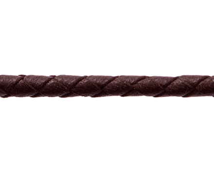 Шнурок плетеный коричневый Ø 4.0 мм, дл. 70 см