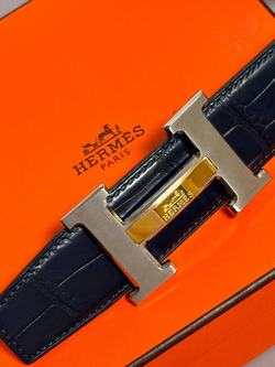 Ремень Hermes из кожи крокодила