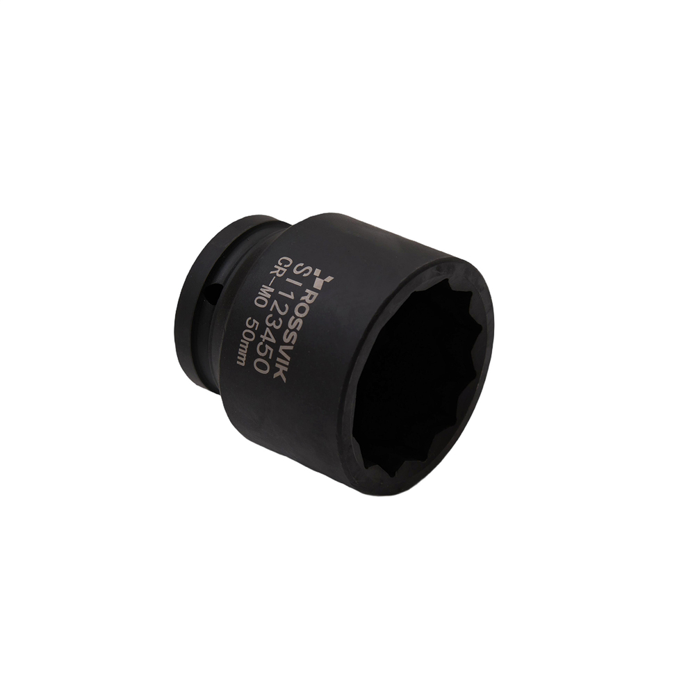 SI123450 Головка торцевая ударная 12-гранная ROSSVIK 3/4", 50мм