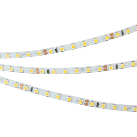 Светодиодная лента RT 2-5000 24V White6000 5mm 2x (3528, 600 LED, LUX) (Arlight, 9.6 Вт/м, IP20) 015651