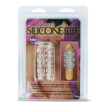 Открытая насадка с пупырышками - 5 см. (Цвет: прозрачный)