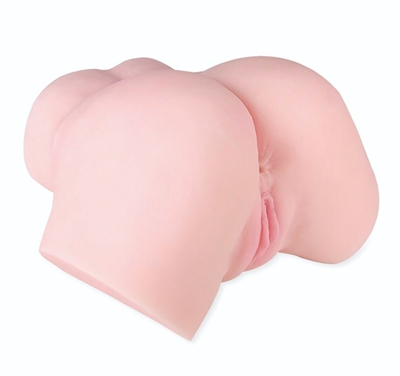 Мастурбатор-полуторс с 2 тугими тоннелями (Цвет: телесный)