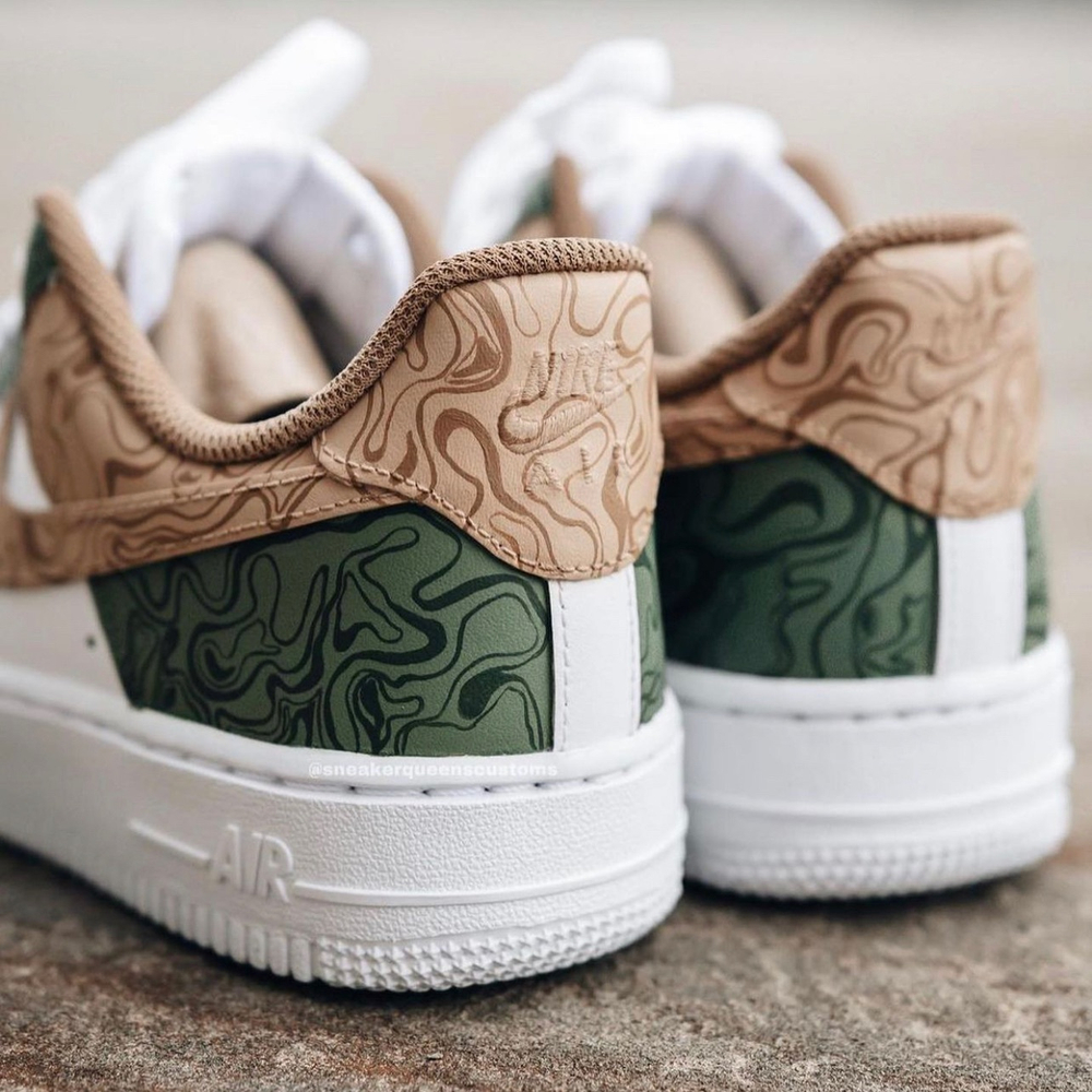 Nike Air Force // Green Beige Line