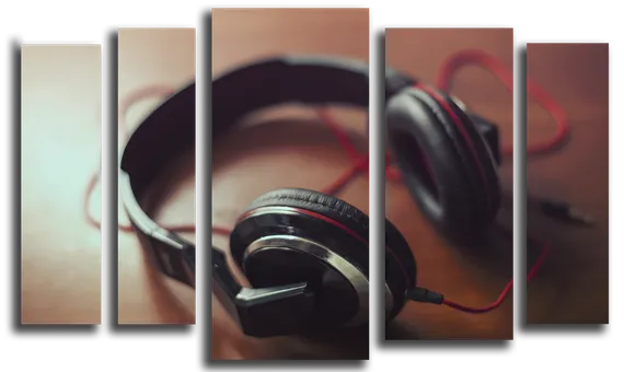 Модульная картина "Наушники"