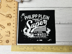Нашивка текстиль Philipp 11*10см черная