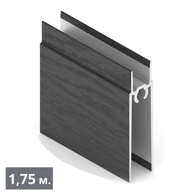 ЭКО Рамка нижняя двери (1,75 м) черный велюр (ПВХ) (AE0331) Aristo (Out)