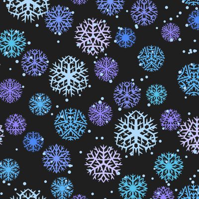 Зима снежинки черный голубой праздники снег