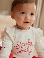 Комбинезон / Cлип для девочки Next F34-048, Молочный, Красный