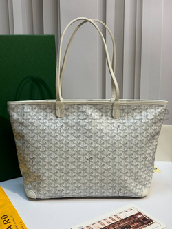 Белая сумка шоппер Artois PM Maison Goyard