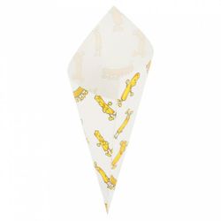 Конус Chips для снеков/фри/орешков 70 гр, жиростойкий пергамент, 20*14 см, 250 шт/уп, Ga