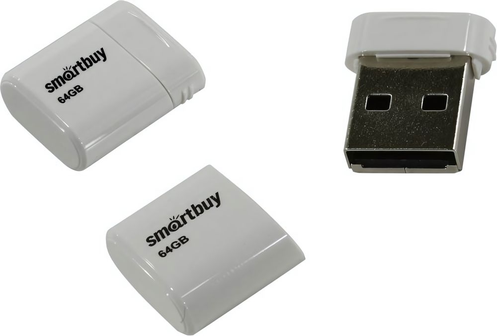 Флеш-накопитель 64 Gb Smartbuy Lara White