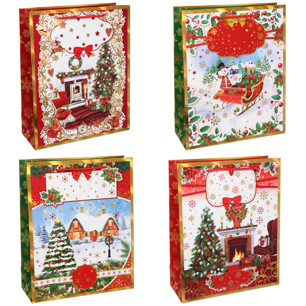 Пакет подарочный «Зимняя радость» 26*32*10 см