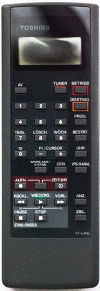 Пульт ДУ для TOSHIBA VT-L40G c жк дисплеем original