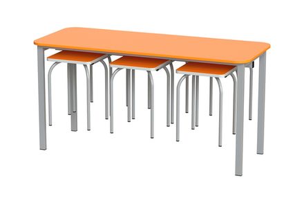 Стол обеденный с подвесами для табурета СО-35-01