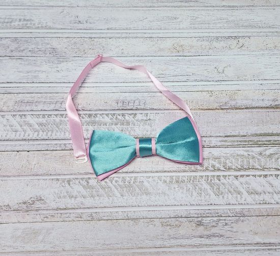 Галстук бабочка классика, лайм глянец