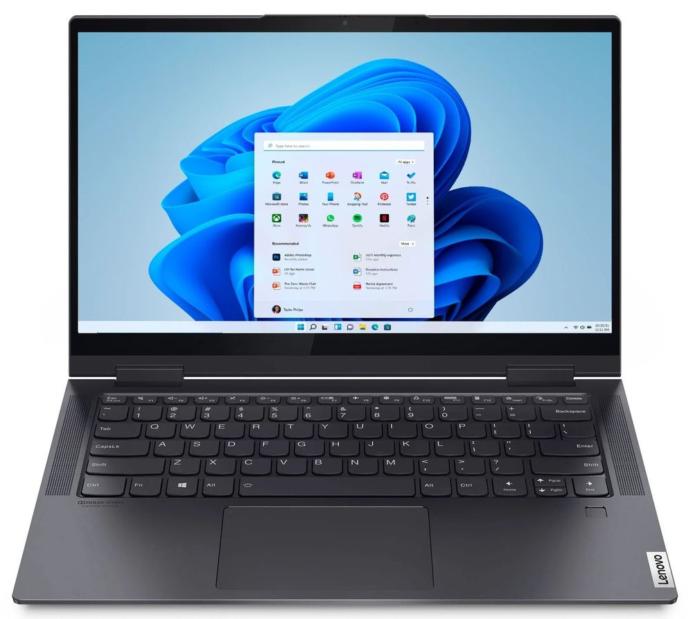 Ноутбук Lenovo Yoga 7 14ITL5 82BH00FHRU Intel Core i5 1135G7, 2.4 GHz - 4.2 GHz, 16384 Mb, 14&amp;quot; Full HD 1920x1080, 512 Gb SSD, DVD нет, Intel Iris Xe Graphics, Windows 11 Home, серый