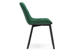 Стул на металлокаркасе Челси черный / зеленый