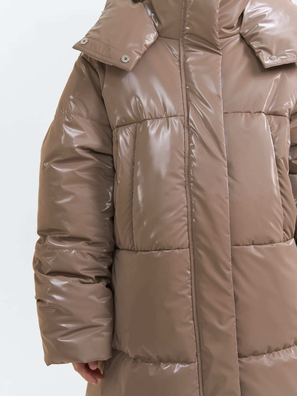 Куртка зимняя дутая "Кокос" удлиненная 7+