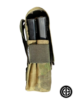 Двойной подсумок Corsair Tactical Gear с клапаном под АК. Мох