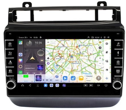 Магнитола для VW Touareg 2010-2018 (RCD550, поддержка подогревов) - Carmedia OL-9107 (кнопки и крутилки) Android 13, TS20, 6+128Гб, CarPlay, 4G SIM-слот