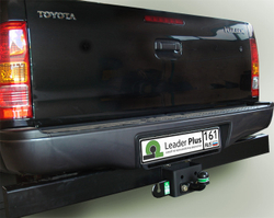 Фаркоп Лидер-Плюс для TOYOTA HILUX (4WD) (N2) с задним силовым бампером 2008-2015 с электрикой и сертифкатом в комплекте арт.(T114-F)
