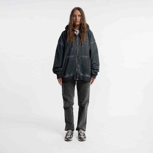 Худи Zip DDesigns in Garment Dyed Concrete - фото 3