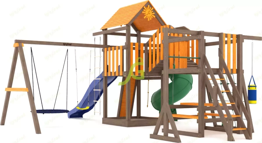 Детская площадка с трубой