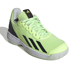 детские Кроссовки теннисные Adidas Courtflash - green spark/aurora black/lucid lemon