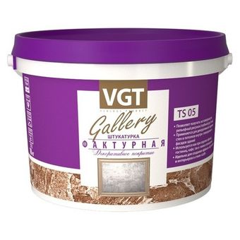 Штукатурка декоративная VGT Gallery фактурная TS 05 белая