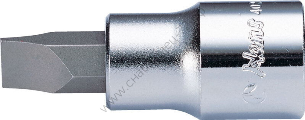 Торцевая головка короткая 1/4" SL 6 мм, 2021M06, Hans