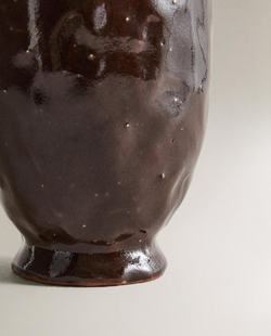 ZARA HOME ДОЗАТОР МЫЛА ИЗ КЕРАМИКИ КОРИЧНЕВОГО ЦВЕТА, КОРИЧНЕВЫЙ