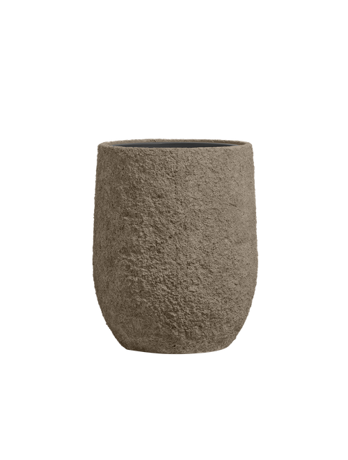 Кашпо TREEZ Effectory - Terra - Чаша middle - Серый беж
