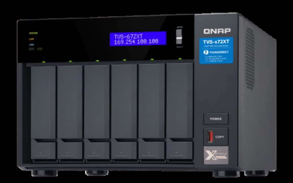 Сетевой RAID-накопитель QNAP TVS-672XT-i5-8G