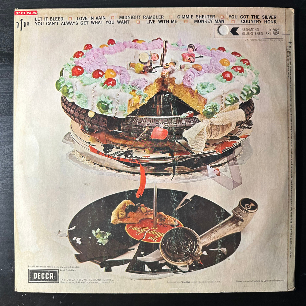 Rolling Stones - Let It Bleed (Англия 1970г.)