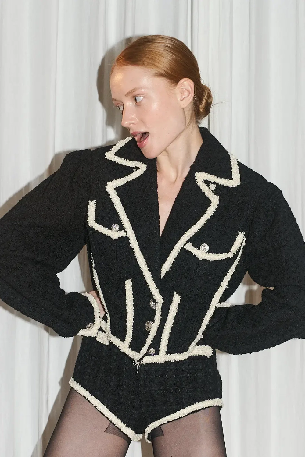 Байкерский жакет черный