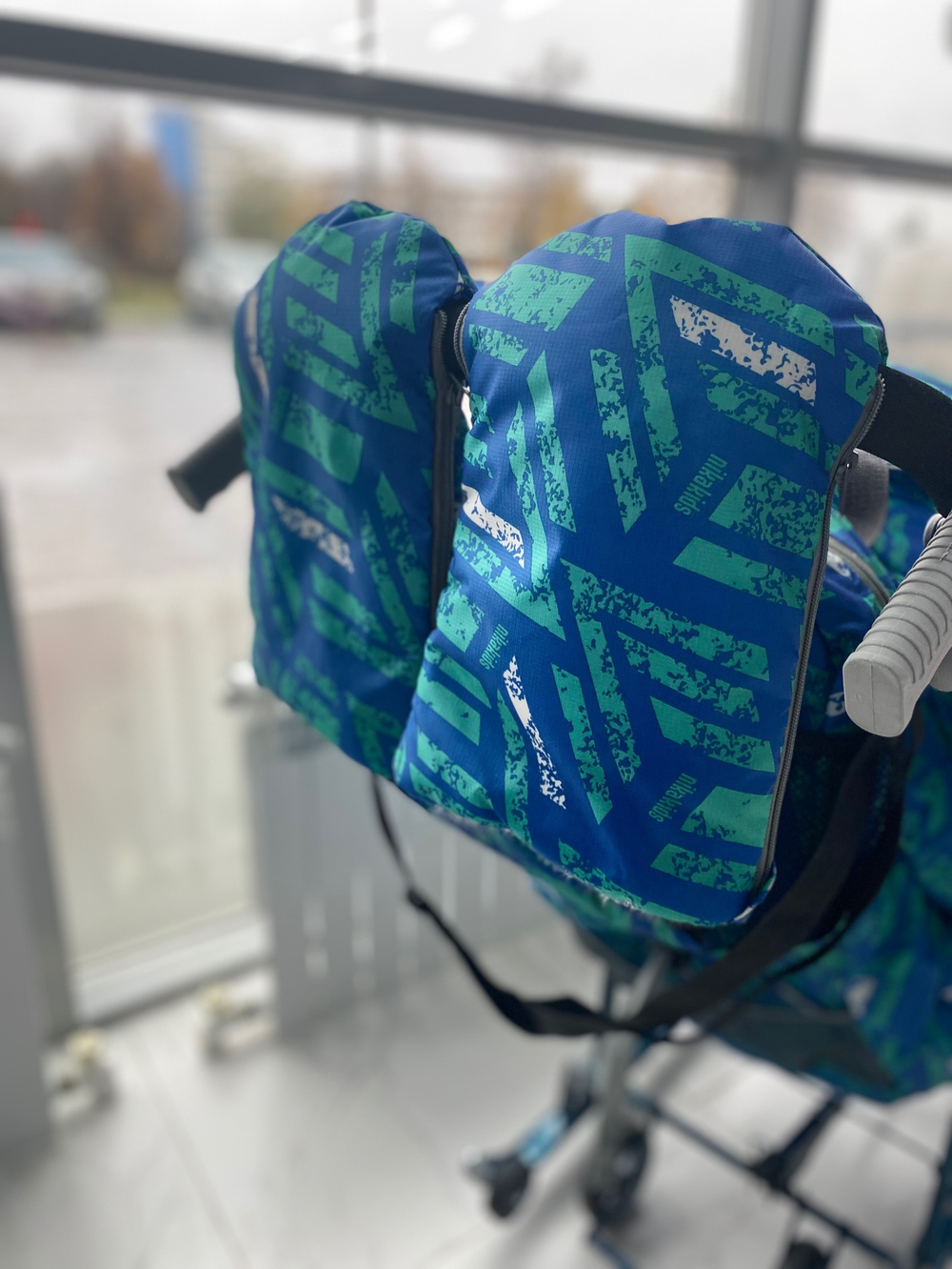 Коляска комбинированная (санки - коляска) «Ника Детям 7-8SK» синий (арт. НД7-8SК/5)