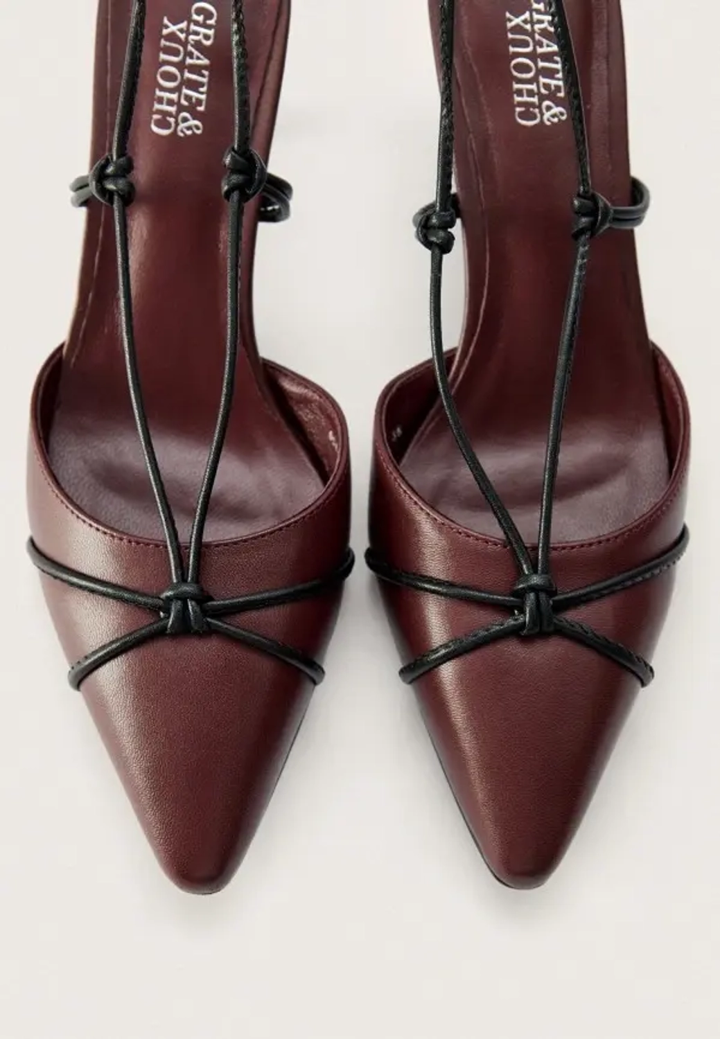 Туфли Grate x Choux, бордовые