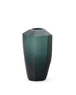Ваза Geonix из стекла зеленого цвета 45,5 см