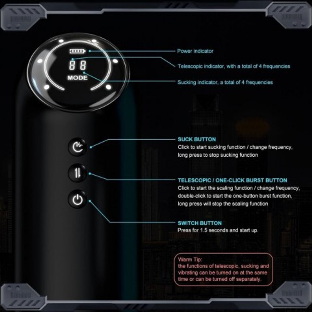 Автоматический мастурбатор Fire three generation