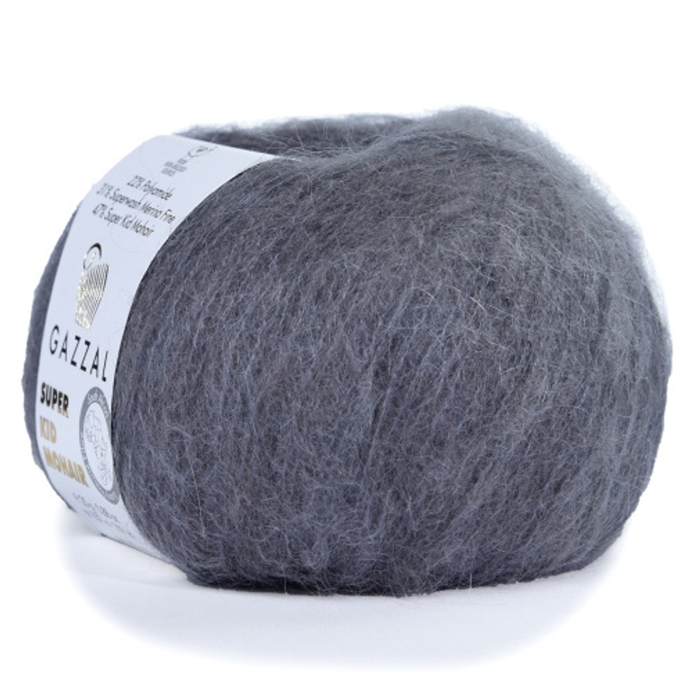 Пряжа Super Kid Mohair, 25г,237м, 47%супер кид мохер,31%мериносовая шерсть, 22% па (цена за 1шт)
