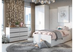 Комплект детской мебели Валенсия комплектация 3 белый текстурный