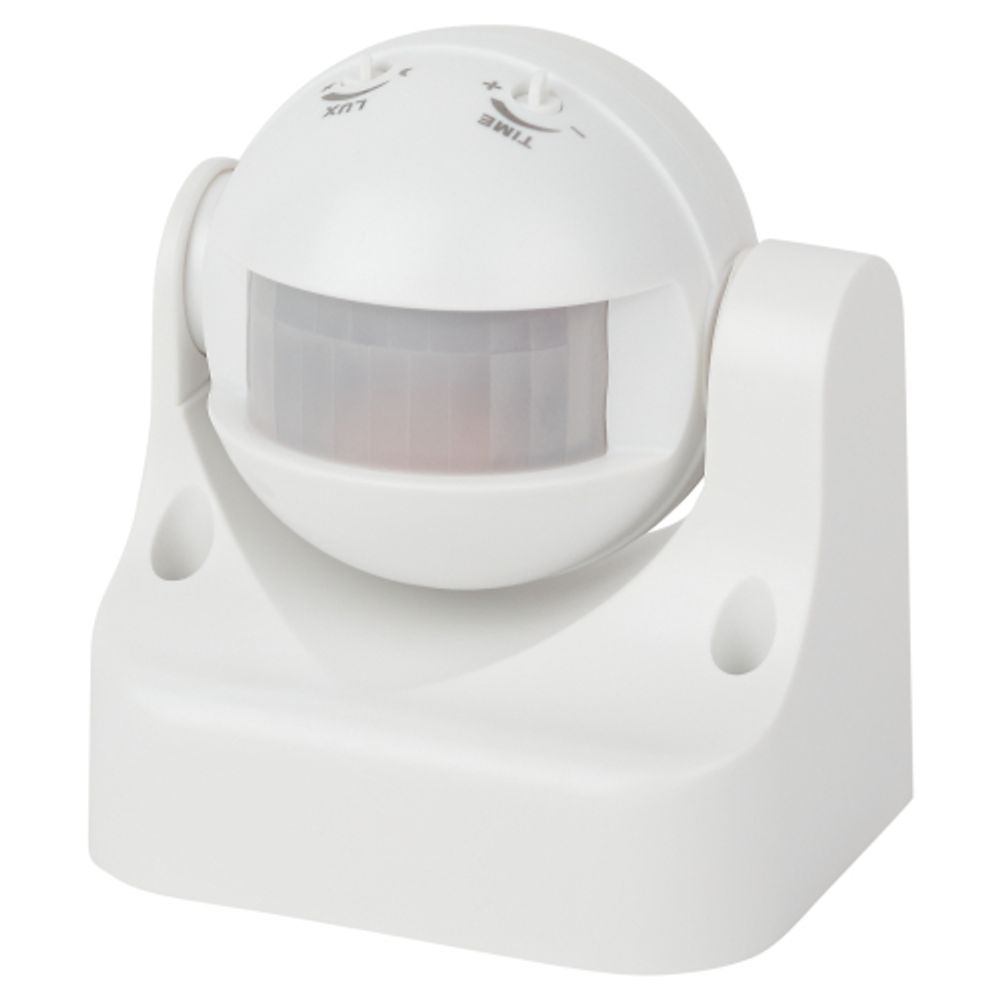 Датчик движения ЭРА MD 03 для дома инфракрасный белый 1200 Вт угол 180° 12 м