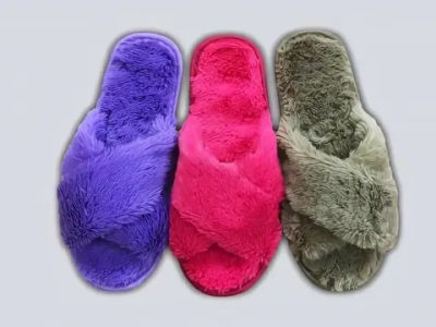 Тапочки домашние женские «Лапушки», искс. мех, подошва 5 мм, 38р