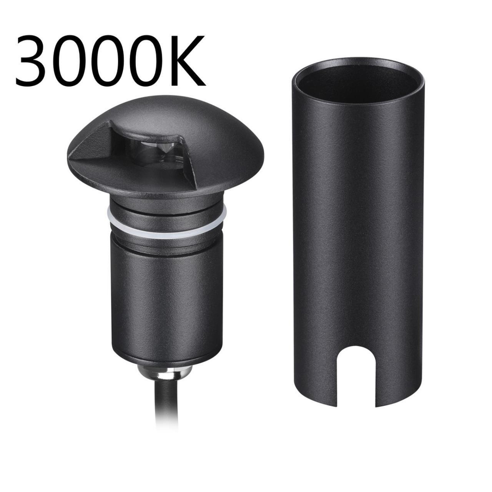 6662/1GL3 NATURE ODL25 729 черный/металл Встраиваемый грунтовый светильник IP67 LED 3W 3000K 75° 12V/24V WALD (нужен драйвер 357781/357782)