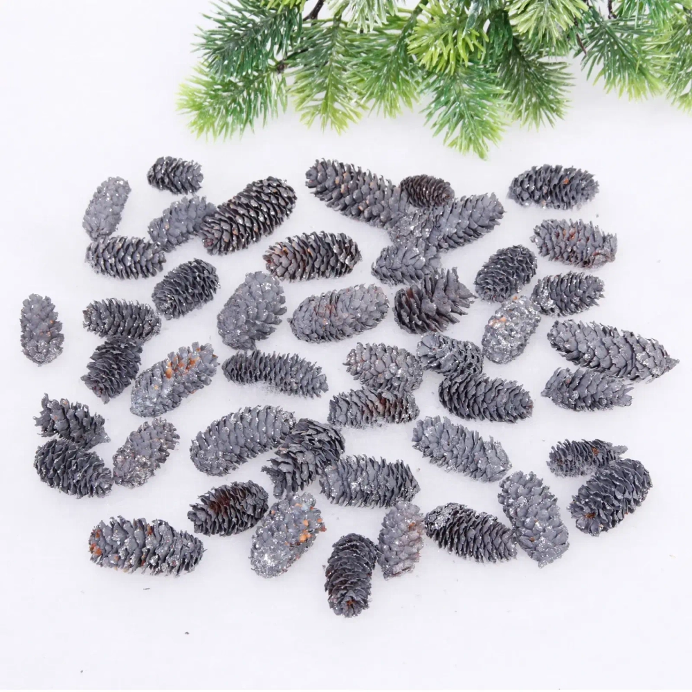 Композиция для декора «Сказочные шишки» 10*10*13 см (120 гр), графит