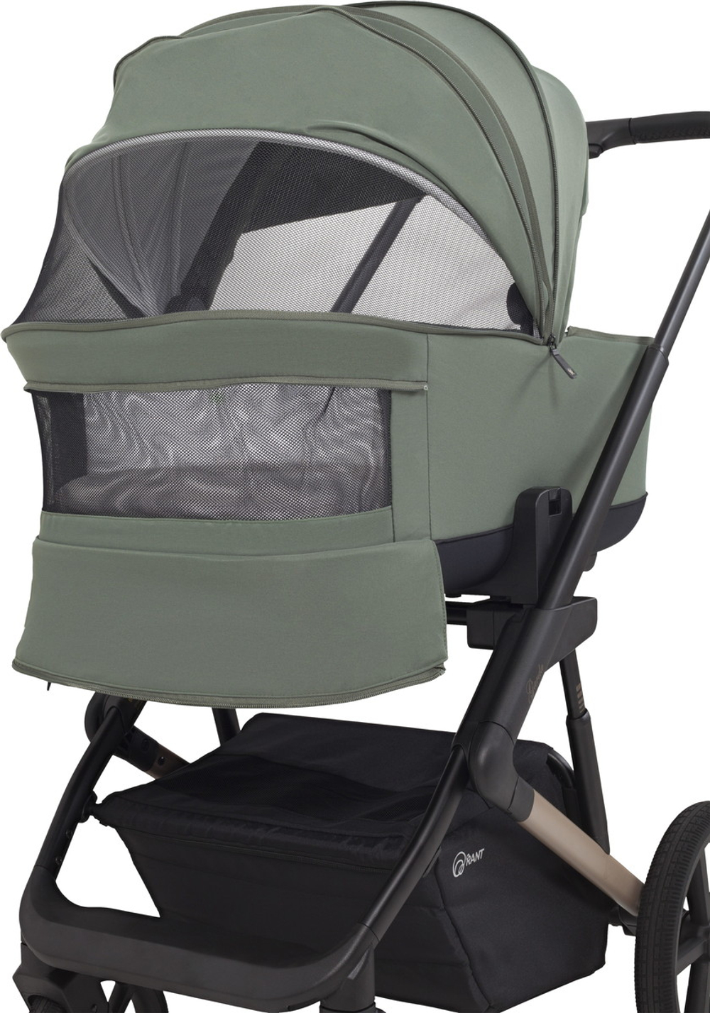 Детская коляска Rant Garda 3 в 1 с автокреслом Miro Black Olive