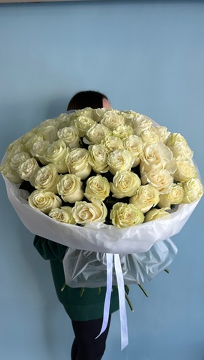 Букет белых роз 51 #78